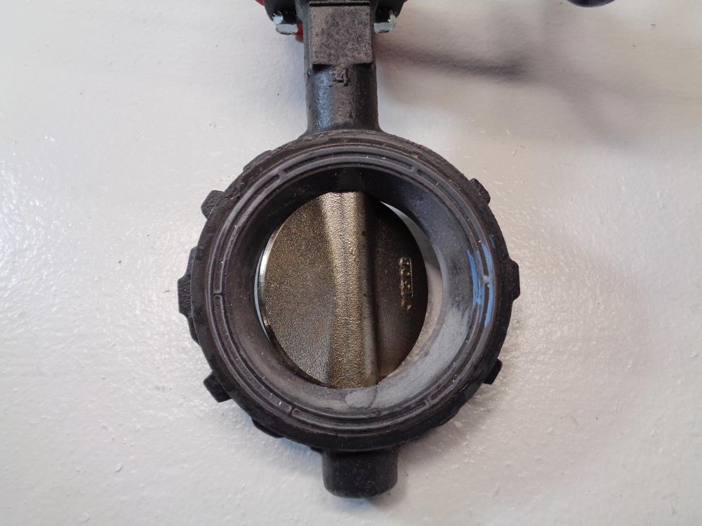 Nibco 4" Wafer Style Butterfly Valves, Ductile Iron WD-3510-4